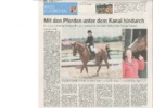 Mit den Pferden unter dem Kanal hindurch – Coco Gather aus Müggenhausen betreut die olympische Dressur-Equipe